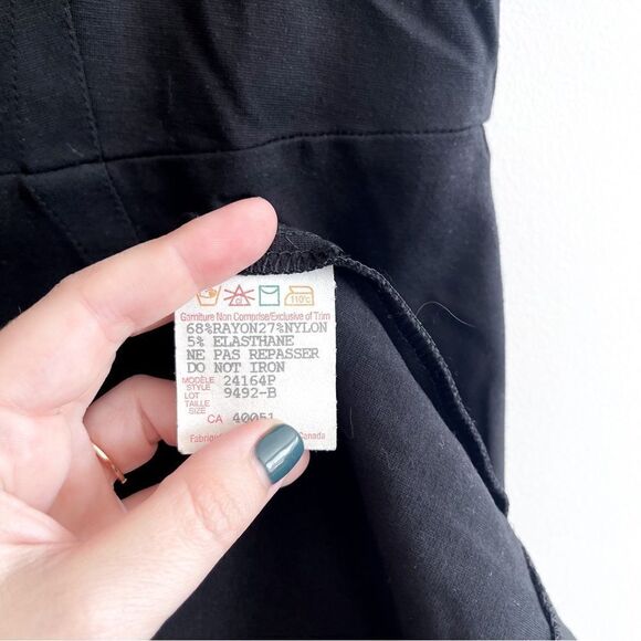 Frank Lyman Sleeveless Shift Dress Black Back Zip Women's 14 Stretch LBD - Picture 5 of 8